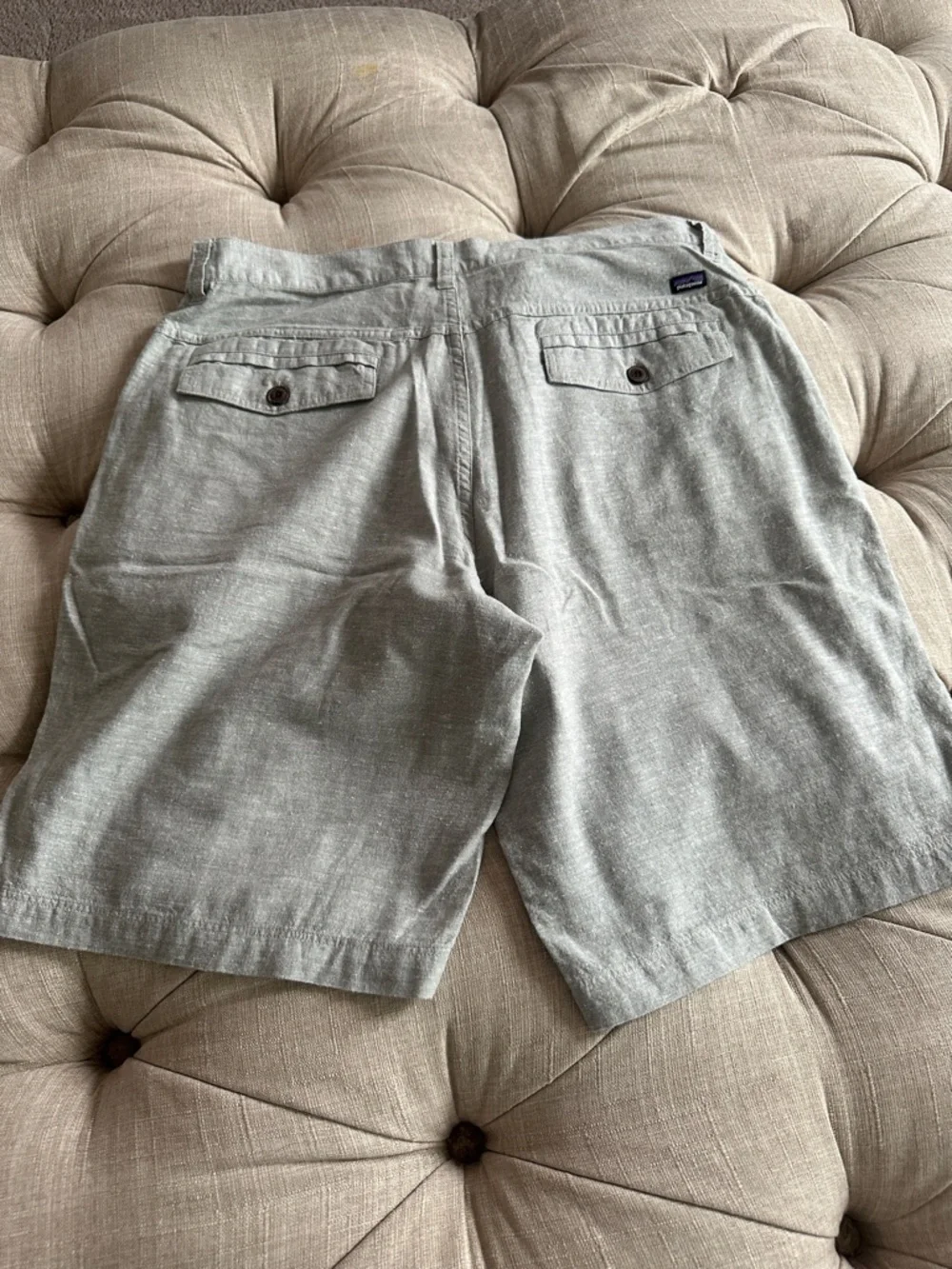 Patagonia Men’s Light Gray Flat-Front Shorts